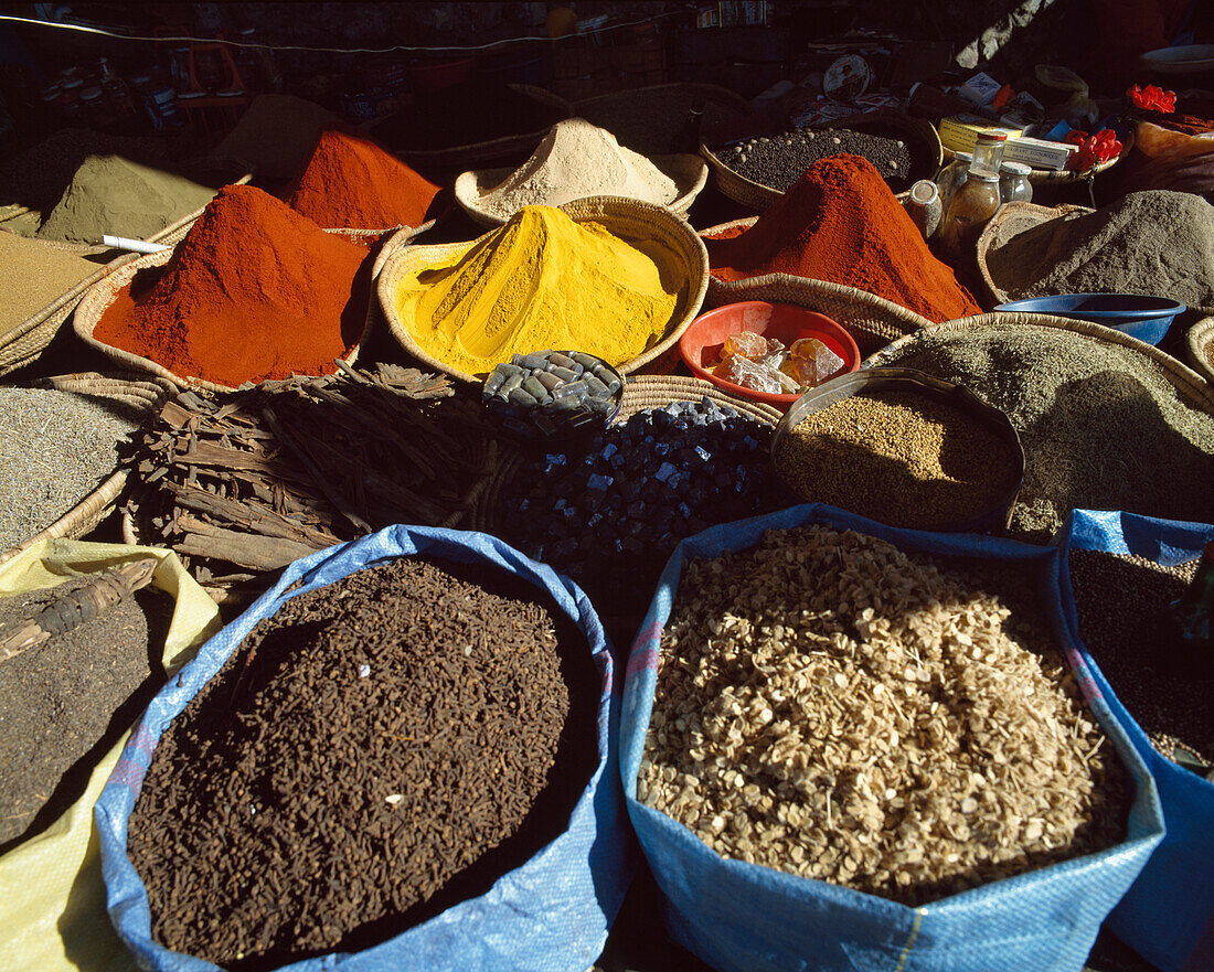 Bags Of Spices In Main Market