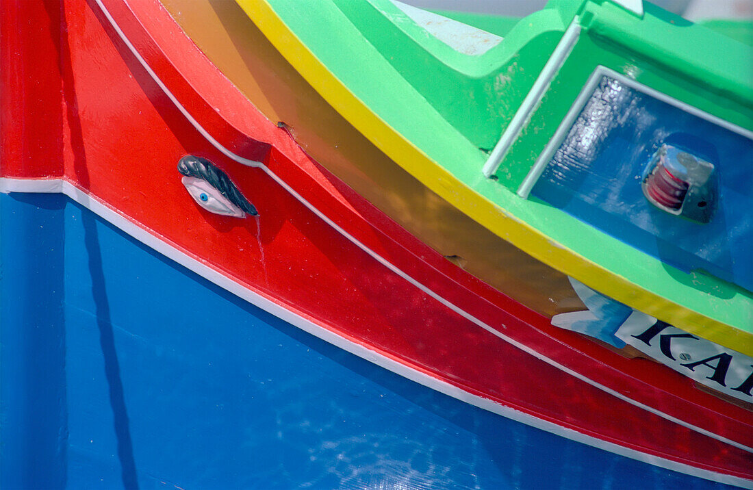 Malta, Close-Up; Gozo, Traditional Boat