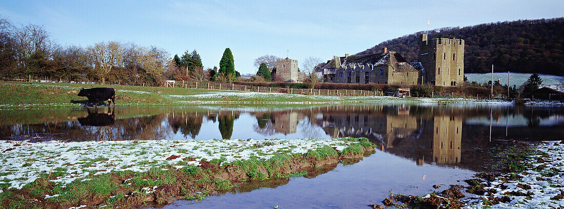 Stokesay Castle In Winter