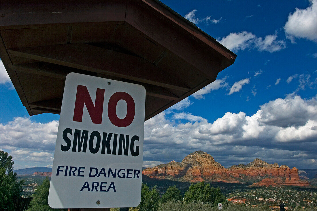 A No Smoking Sign In Red Rock Country.