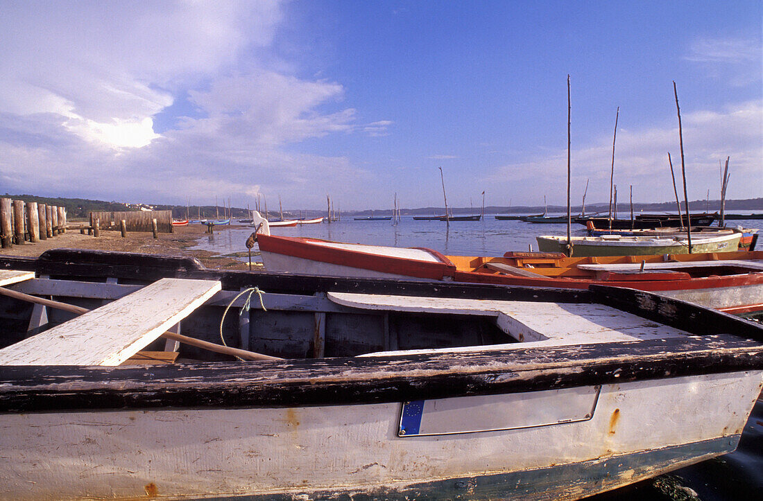 Boats On Lagoa De Obido