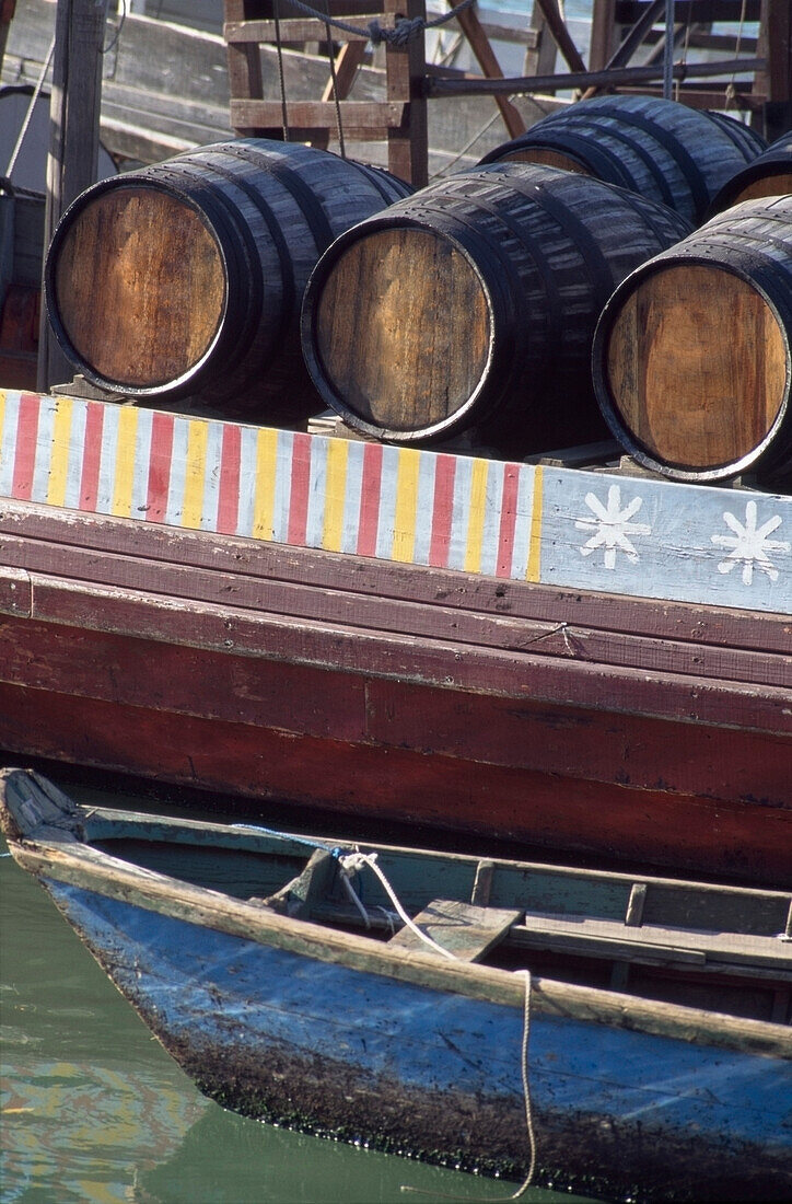 Barrels On Boat