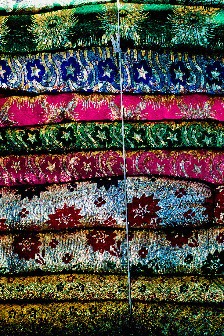 Stack Of Silk Textiles
