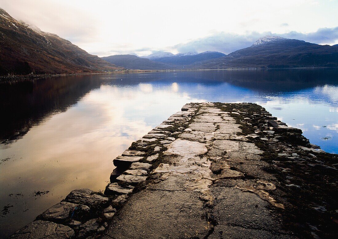 Stone Pier At Loch Torridon