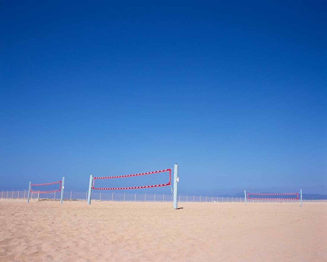 Volley Ball Nets On Venice Beach