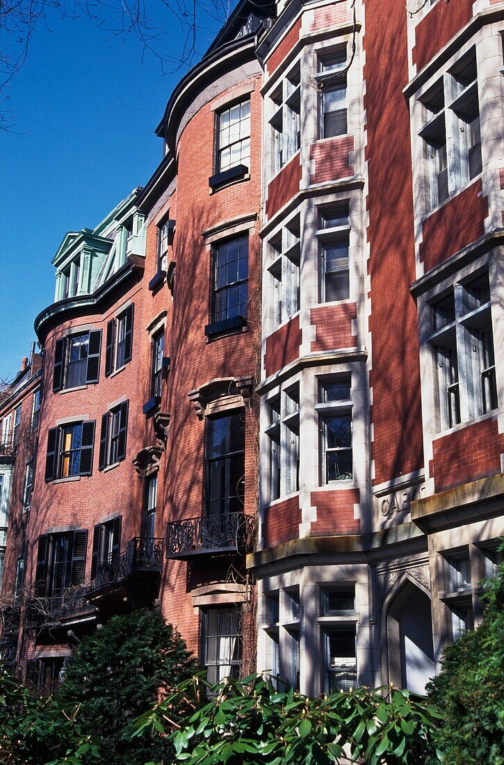 Brownstone Townhouses On Mount Vernon Street