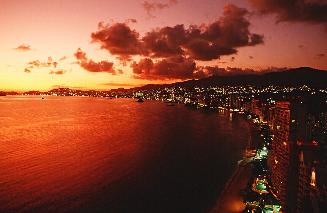 Acapulco Bay At Sunset