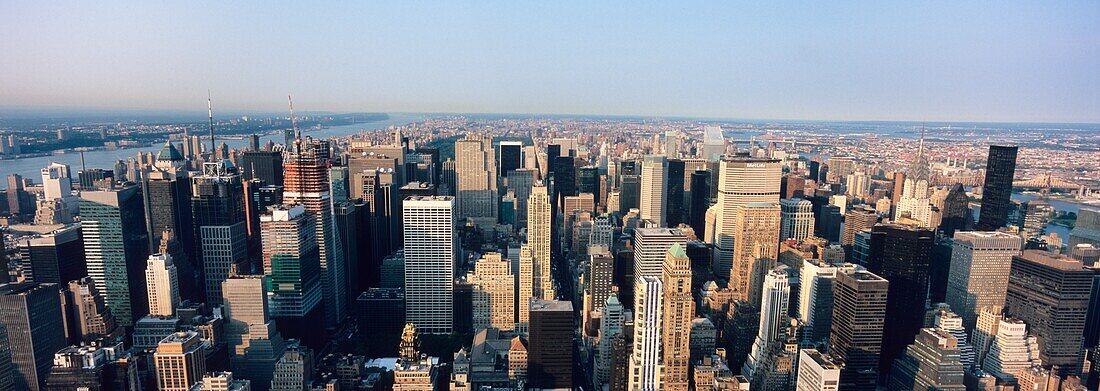 Panoramablick auf Midtown Manhattan, Blick nach Norden