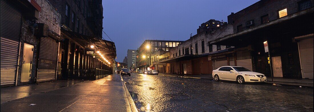 Cars Parked In Meatpacking District Of Lower Manhatttan