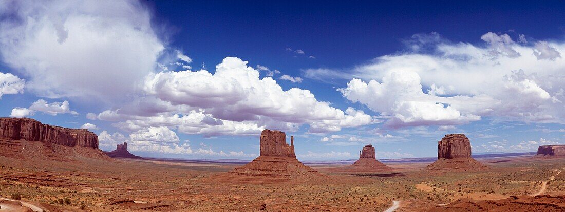 Glove Buttes And Clouds