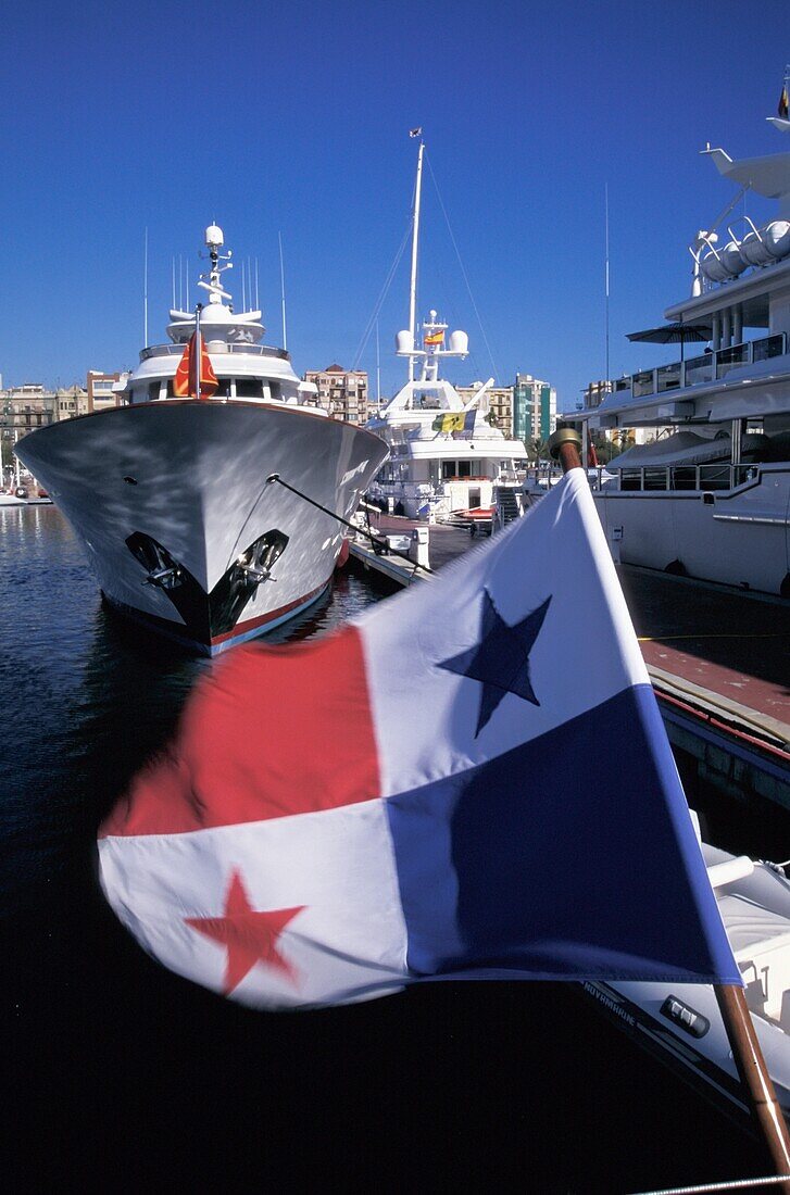 Port Veil Marina With Flag In Foreground