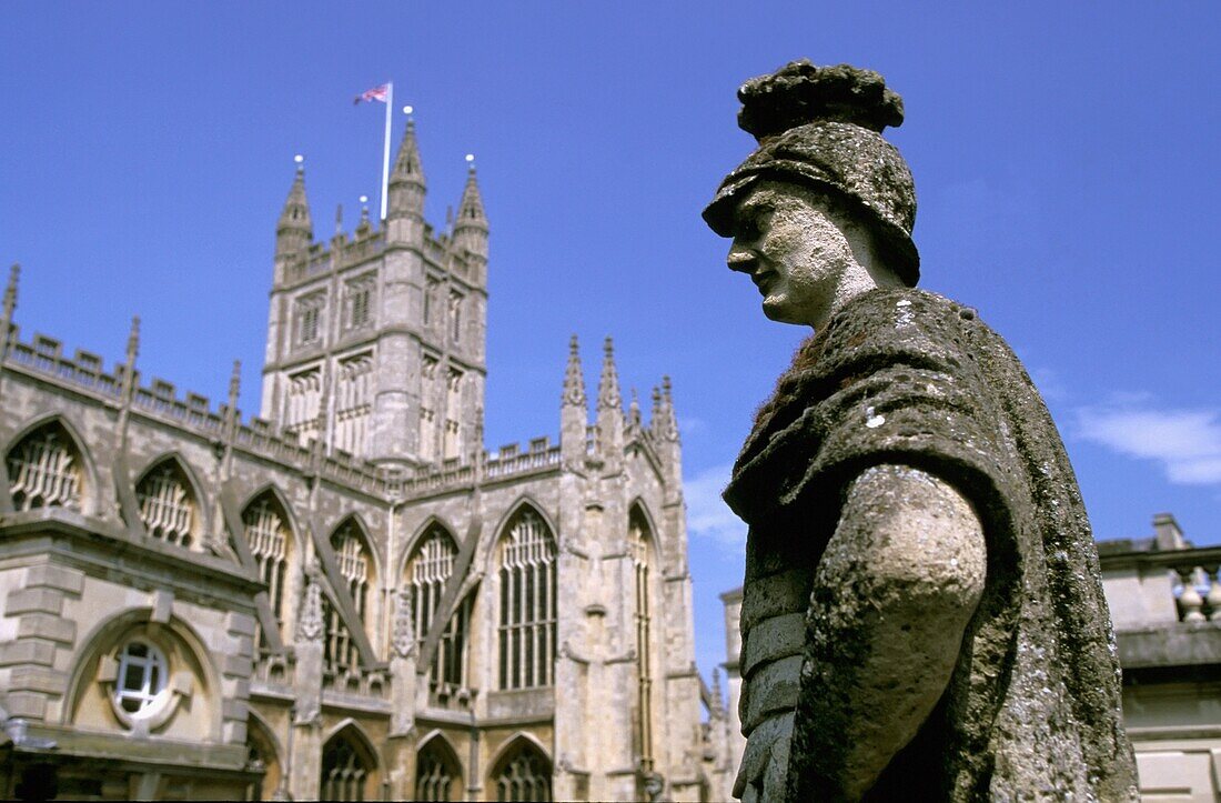 Sculpture At Great Bath