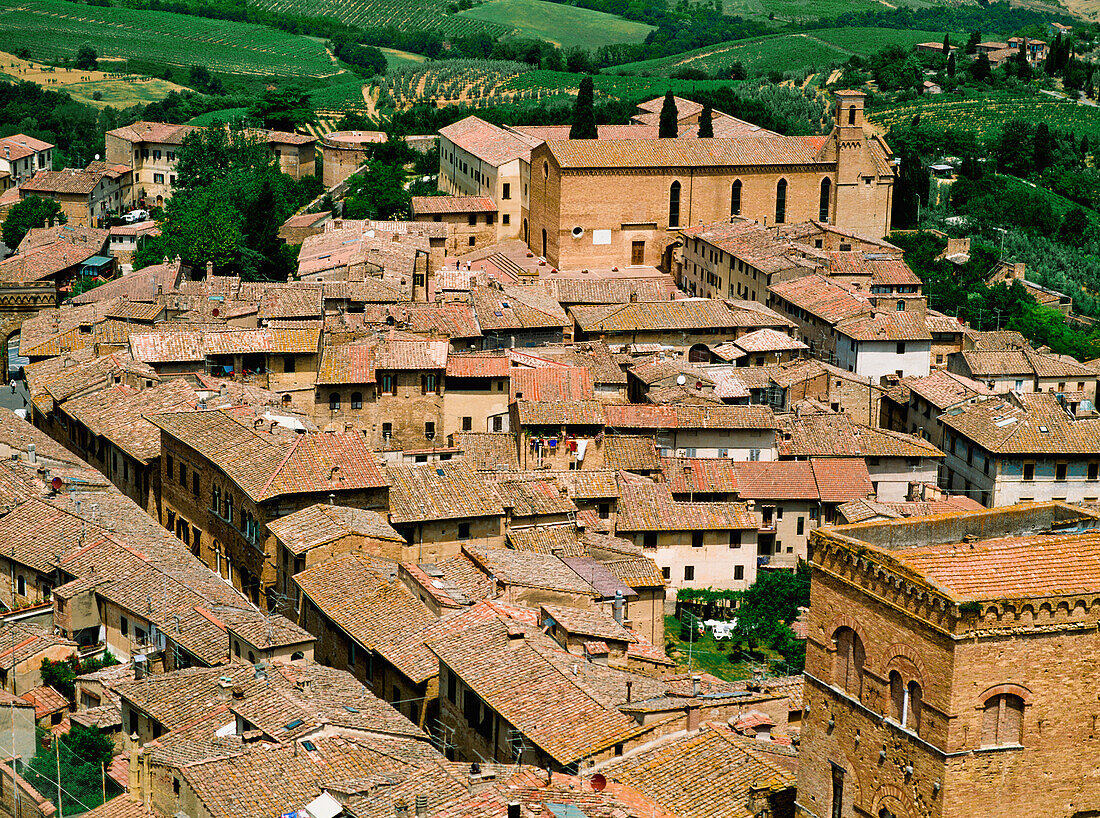 Rooftops Of San Gimignano