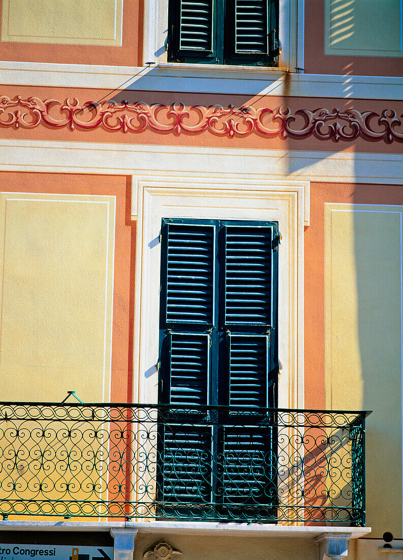 Balcony With Window Shutters, Close Up