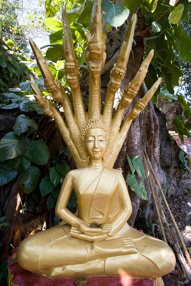 Buddha-Statue auf dem Phu-Si-Hügel, Luang Prabang, Laos