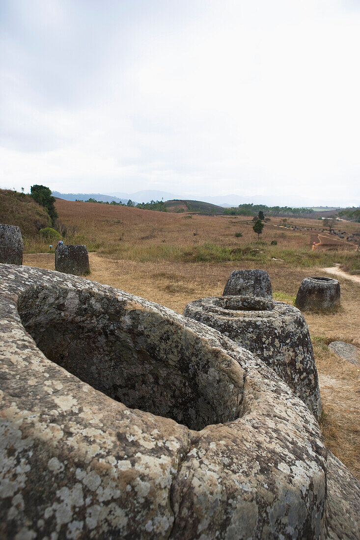 Plain Of Jars In Xieng Khuang Province, Northern Laos