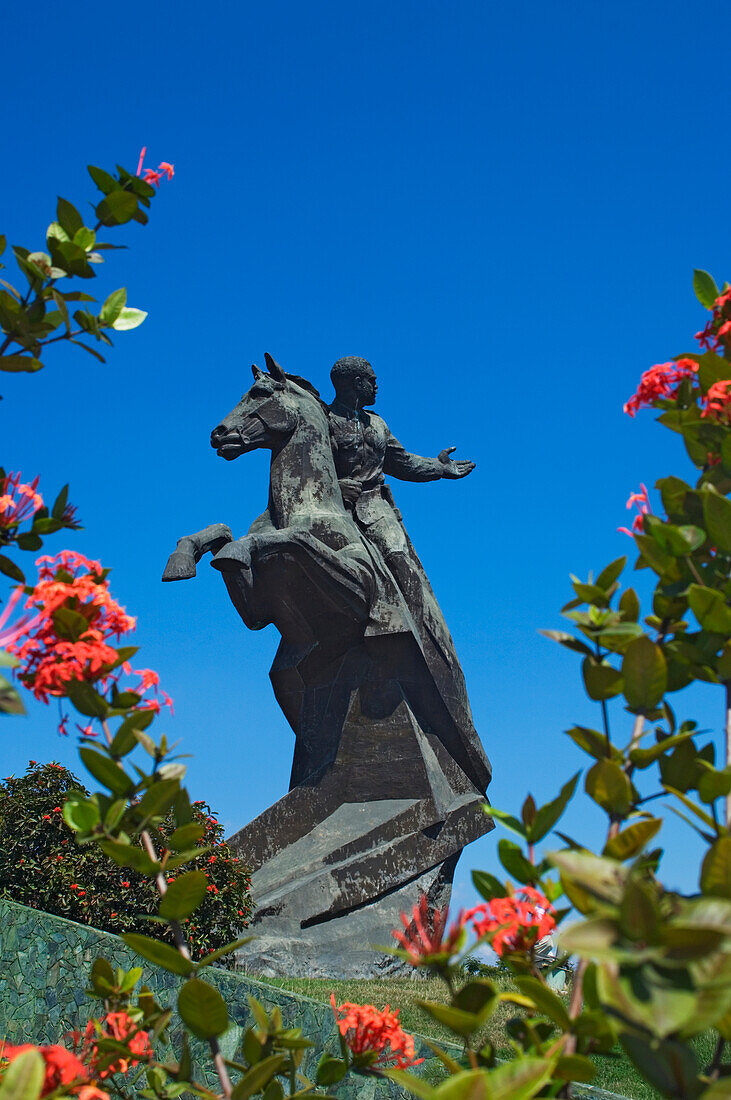 Statue von Antonio Maceo, Platz der Revolution (Plaza De La Revolucion), Santiago De Cuba, Kuba