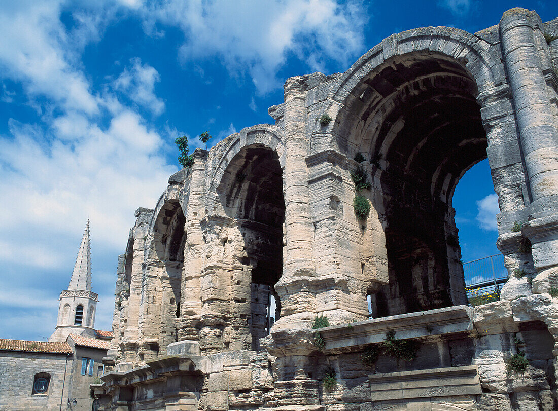 Alte römische Arena - Les Arenes, Arles, Provence, Frankreich.