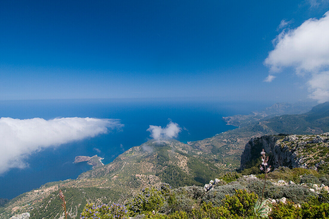Coastal Views From Mountain, Majorca,Balearic Islands,Spain