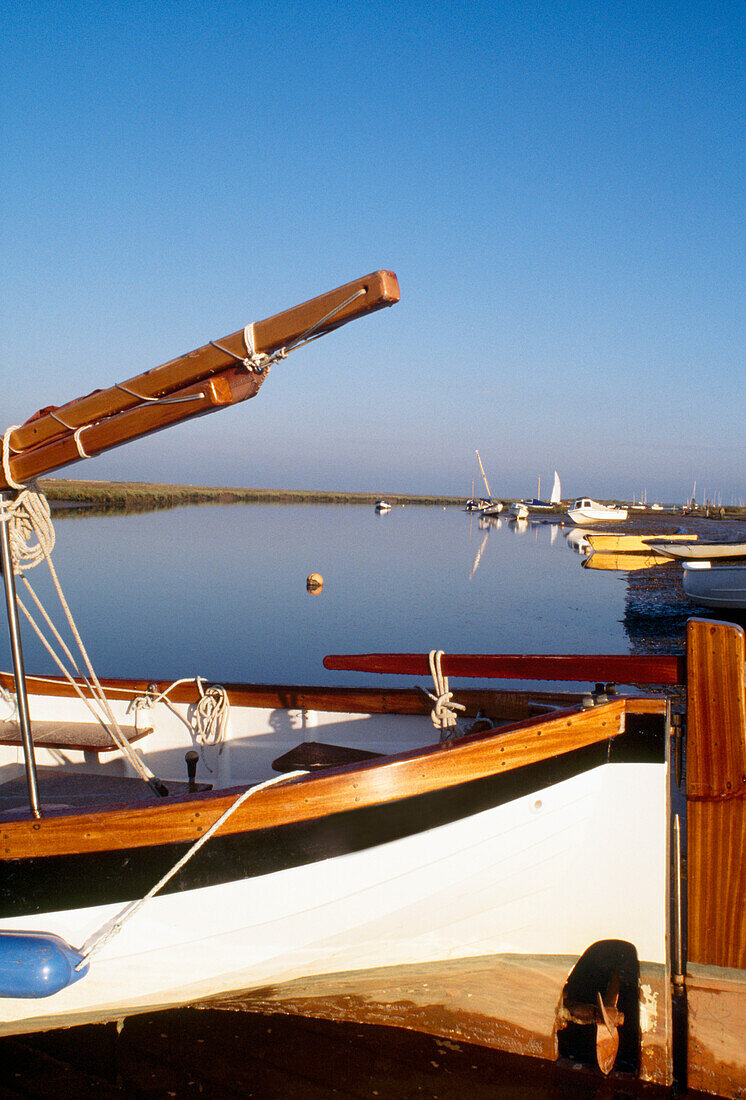 Boat In Harbor,Blakeney,Norfolk,England