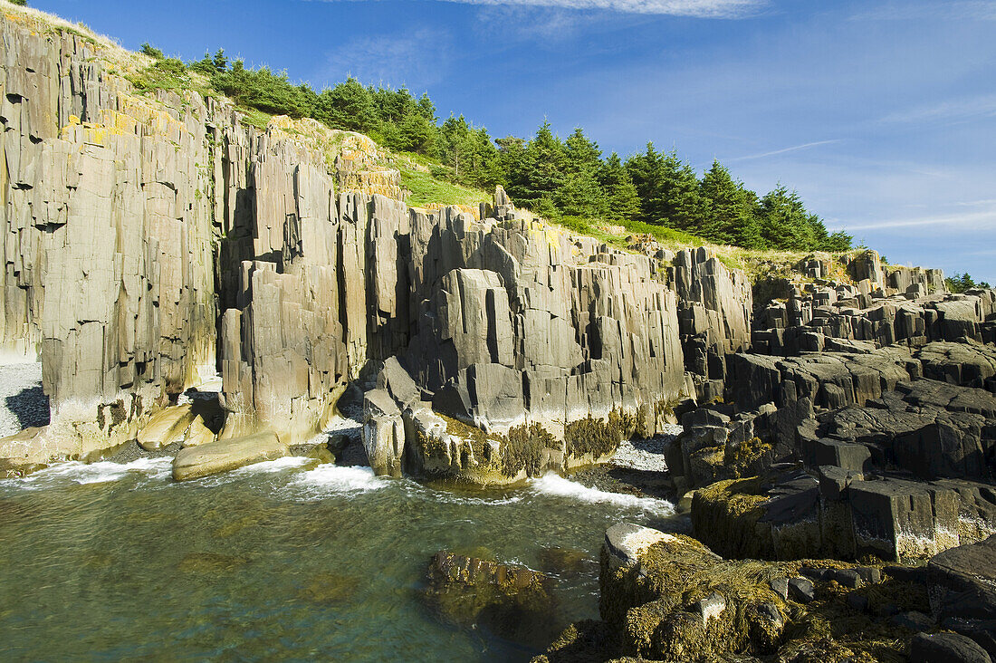 Basaltfelsenklippen, Bay Of Fundy; Brier Island, Nova Scotia, Kanada