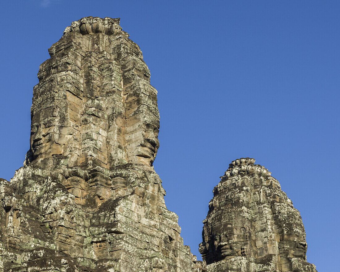 Bayon Temple, Angkor Thom, Angkor Archeological Park; Krong Siem Reap, Siem Reap Province, Cambodia