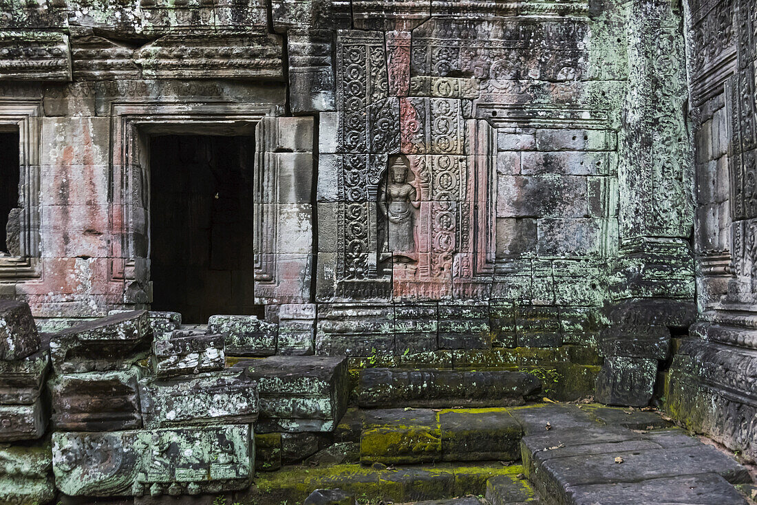 Banteay Kdei Tempel, ein buddhistischer Tempel, bedeutet eine Zitadelle der Kammern"; Siem Reap Provinz, Kambodscha"