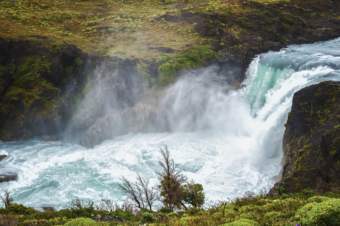 Big Falls (Salto Grande) In Torres Del Paine National Park In Chilean Patagonia; Torres Del Paine, Magallanes, Chile