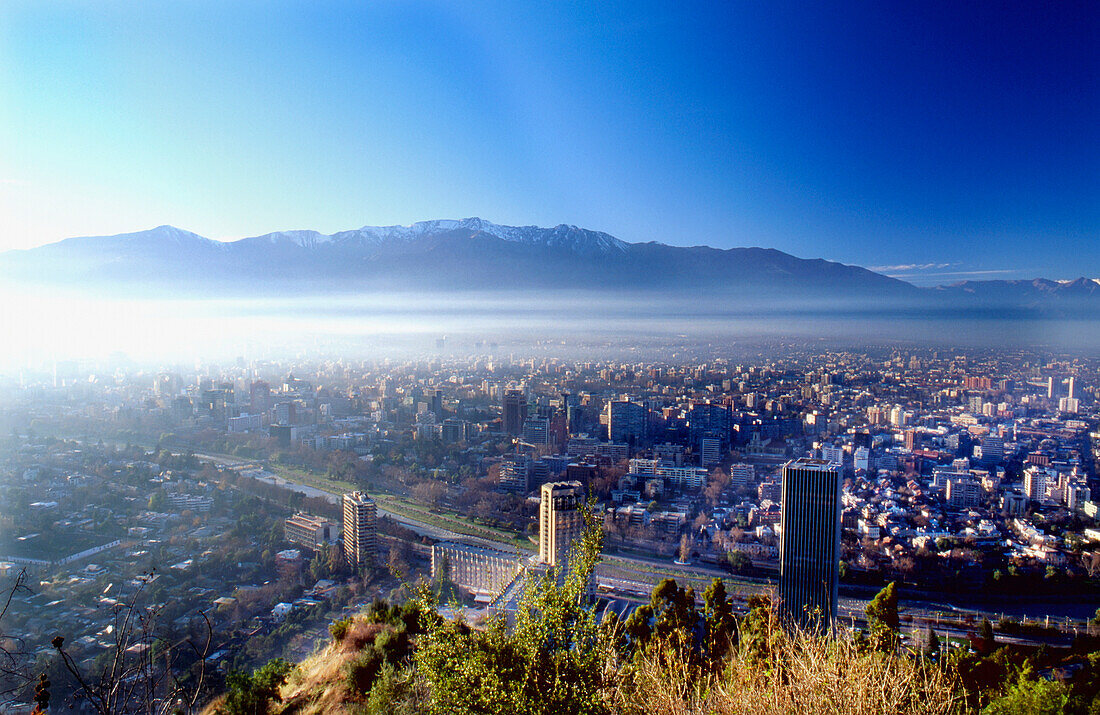 Stadt vom Hügel San Cristobal