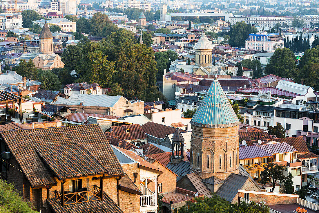 Tbilisi, The Capital And The Largest City Of Georgia, With Numerous Churches; Tbilisi, Georgia