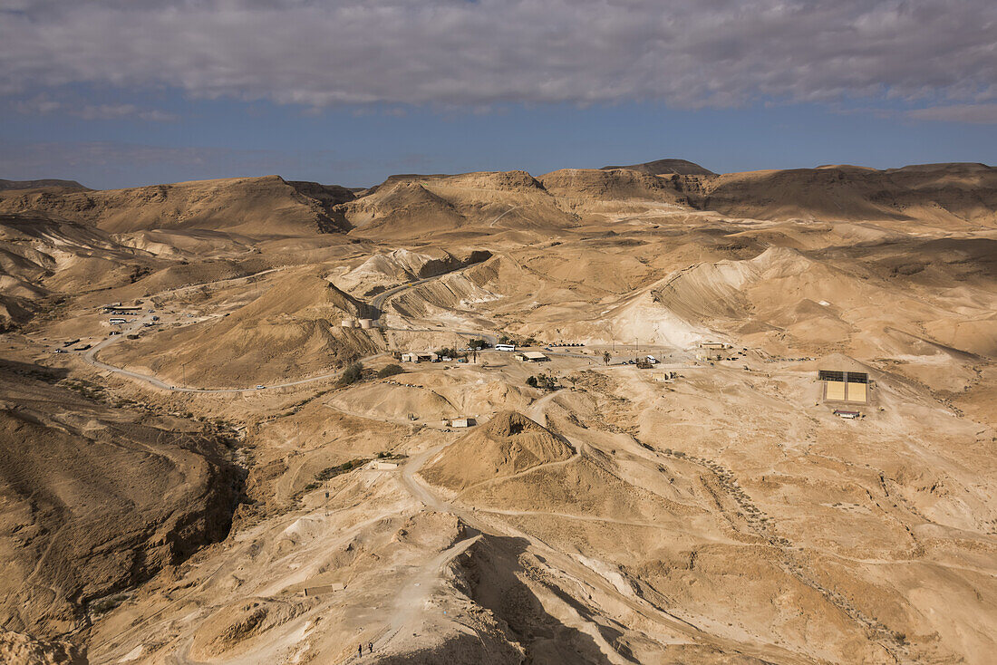 Extremes Terrain der Judäischen Wüste, Region Totes Meer; Süddistrikt, Israel.