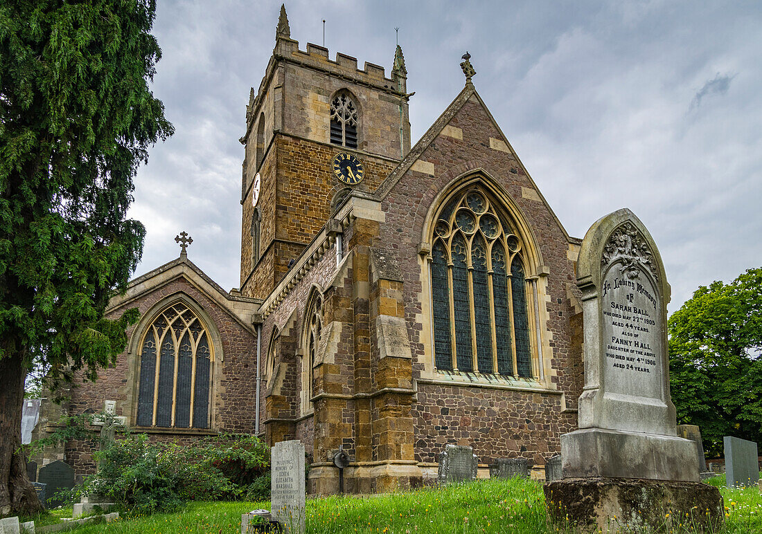 Historic church, St. Luke's Church, in a civil parish in England; Thurnby and Bushby, Leicestershire, England