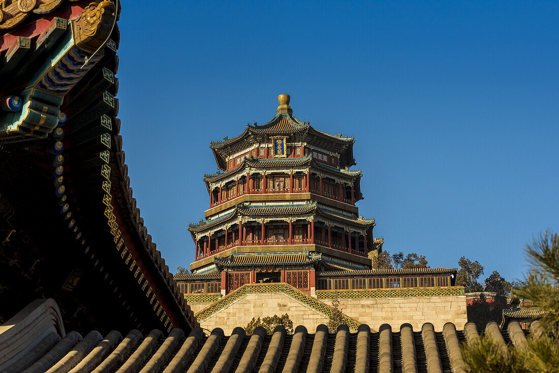 Tower of Buddhist Incense in Longevity Hill, The Summer Palace; Beijing, China