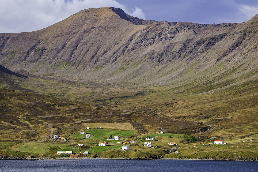 Small little village on the Trollaskagi peninsula near the town of Skagafjordur, Northern Iceland; Iceland