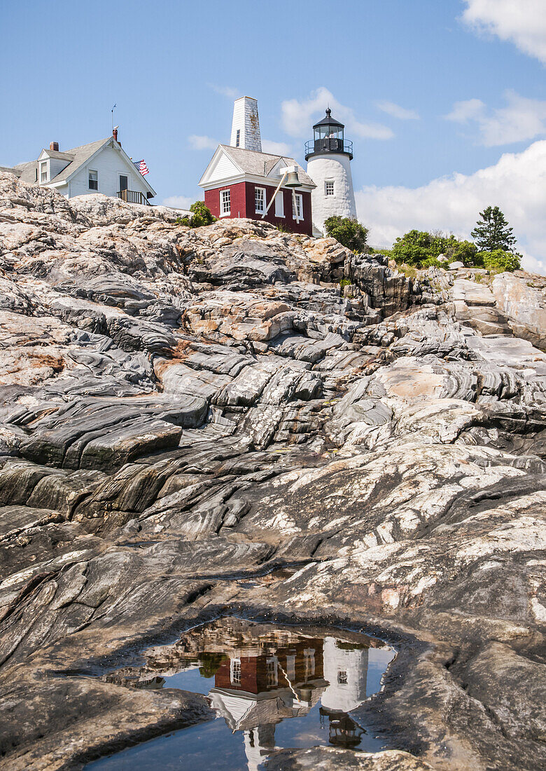 Pemaquid Point Light; Bristol, Maine, Vereinigte Staaten von Amerika