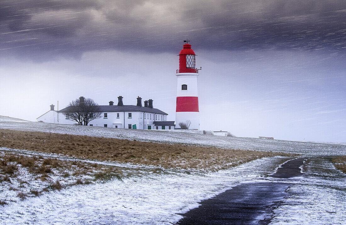 Souter-Leuchtturm, Marsden; South Shields, Tyne and Wear, England.