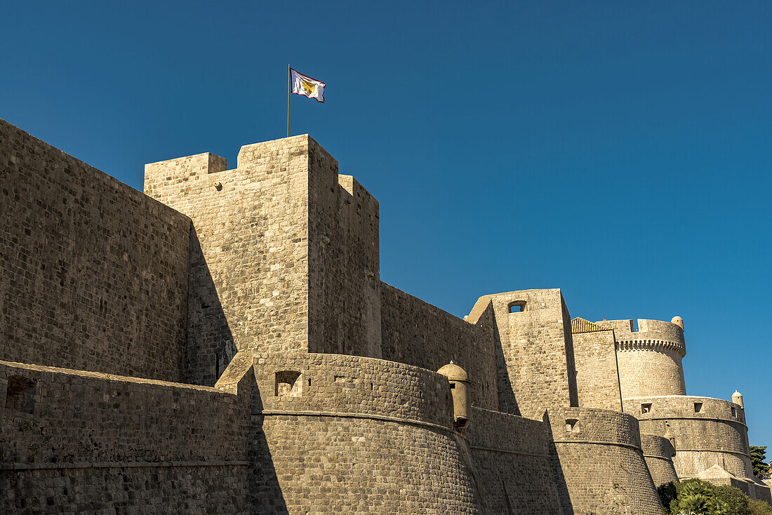 City walls; Dubrovnik, Dubrovnik-Neretva County, Croatia