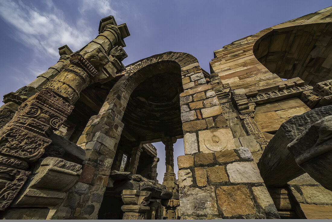 The historic sight called Qutub Minar; Delhi, India