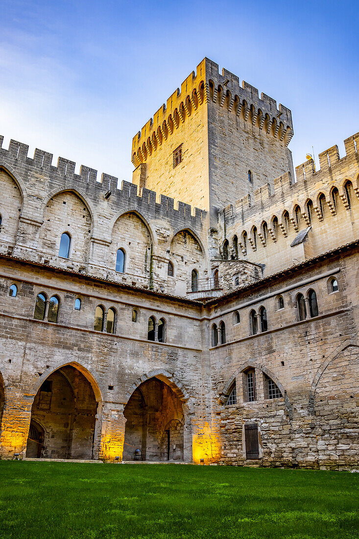 Papstpalast; Avignon, Provence Alpes Côte d'Azur, Frankreich