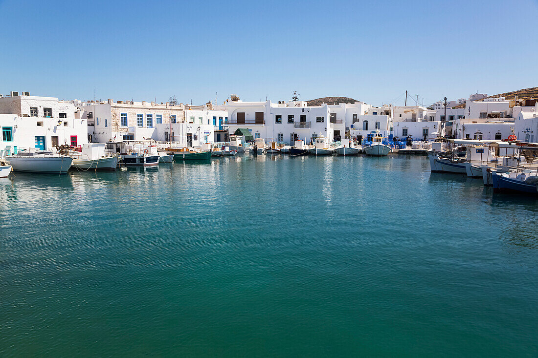 Fishing Boats, Old Port of Naoussa; Naoussa, Paros Island, Cyclades, Greece