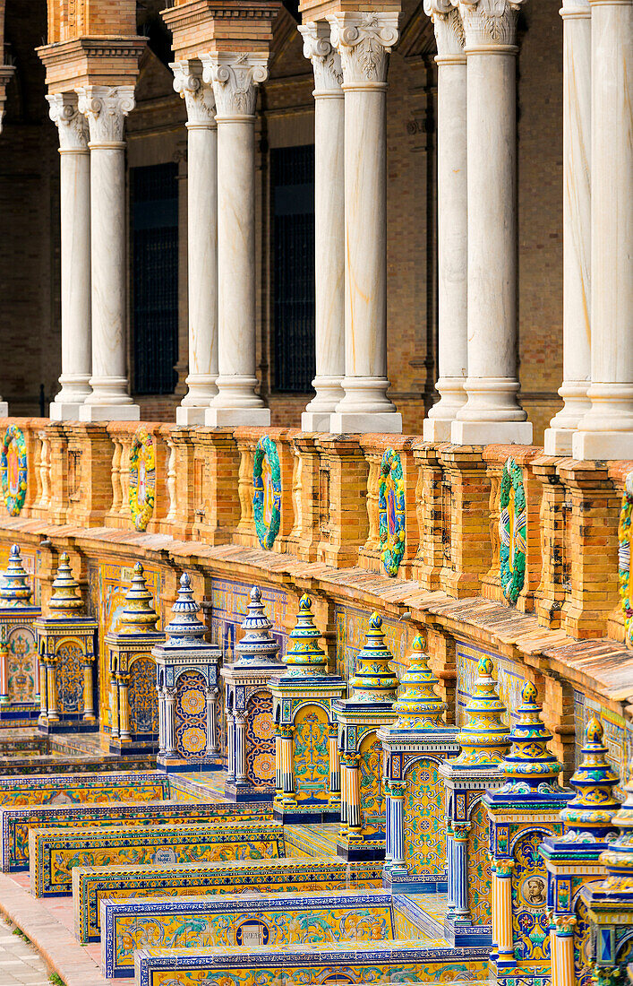 Plaza de Espana; Sevilla, Andalusien, Spanien