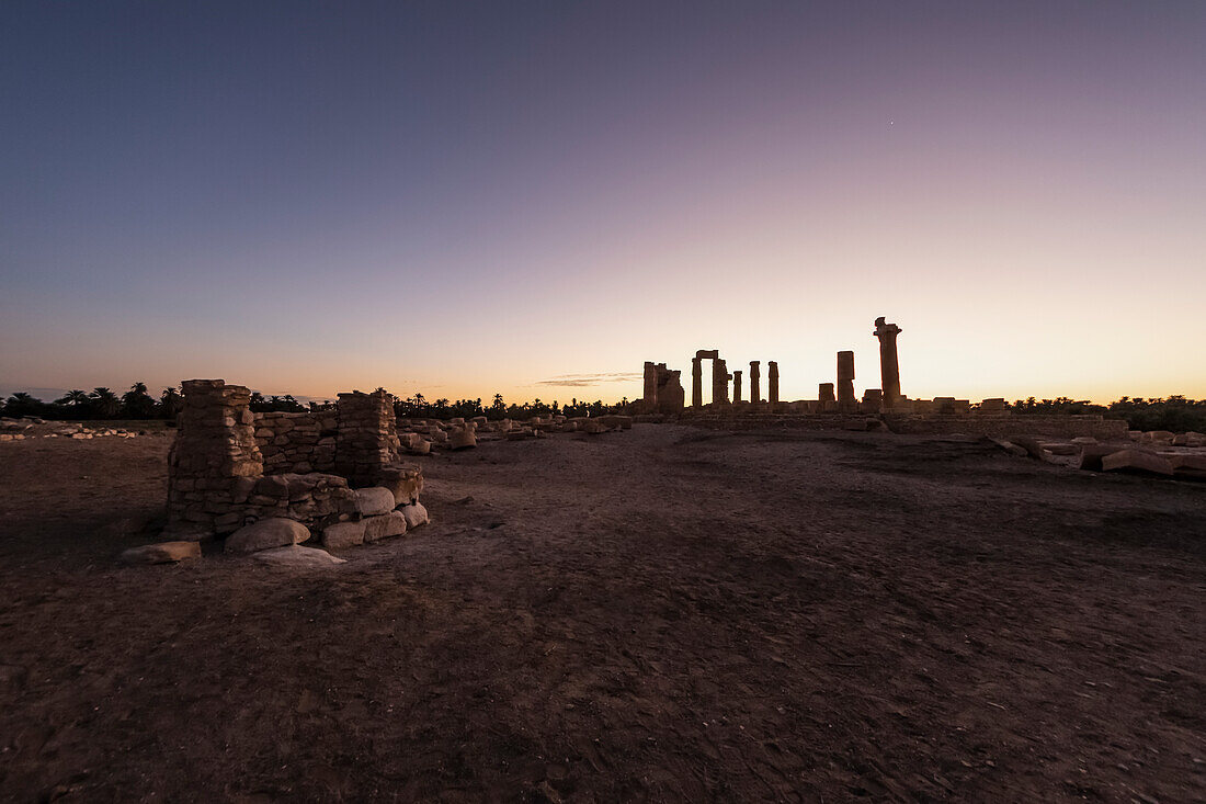 Tempel von Soleb, erbaut von Amenhotep III. im 14. Jahrhundert v. Chr.; Soleb, Nördliche Bundesstaaten, Sudan.