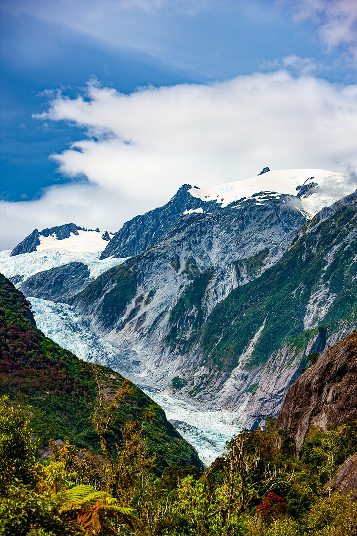 Franz-Josef-Gletscher; Südinsel, Neuseeland