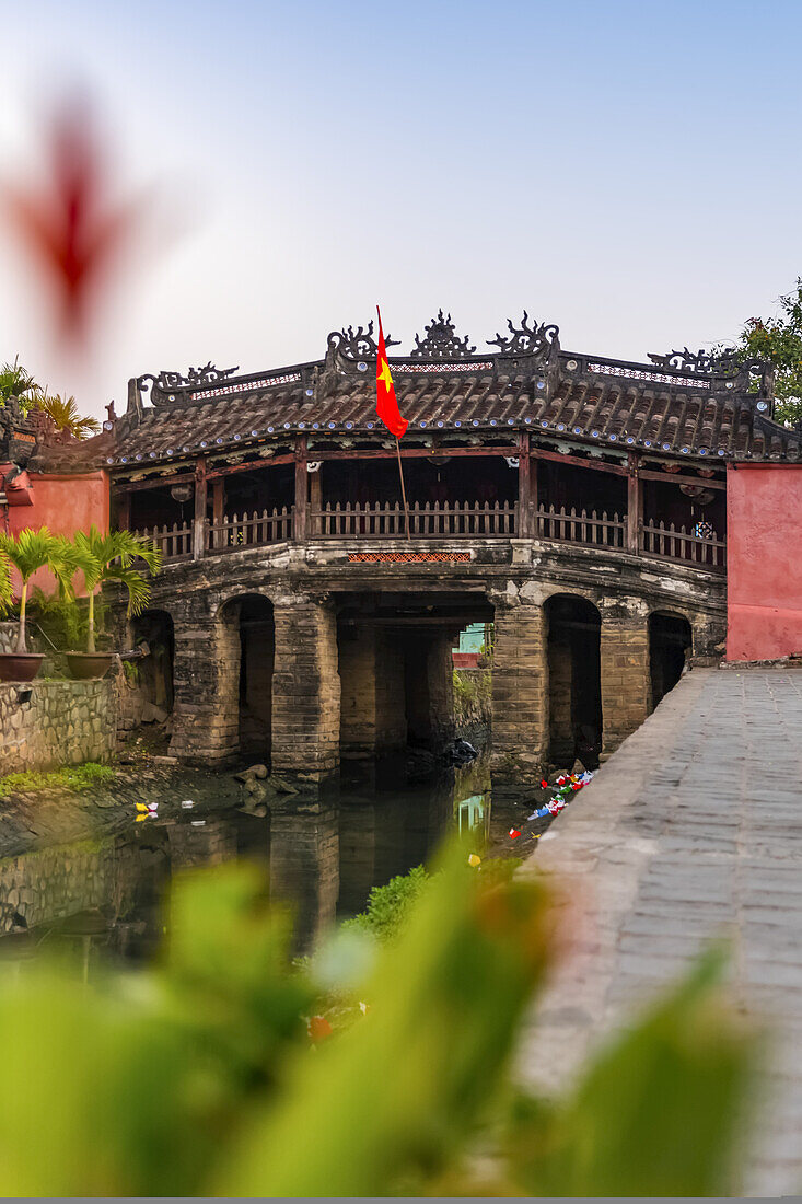 Japanische Brücke in Hoi An, Unesco-Weltkulturerbe; Hoi An, Provinz Quang Nam, Vietnam