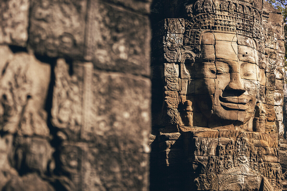 Bayon-Tempel im Angkor Wat-Komplex; Siem Reap, Kambodscha