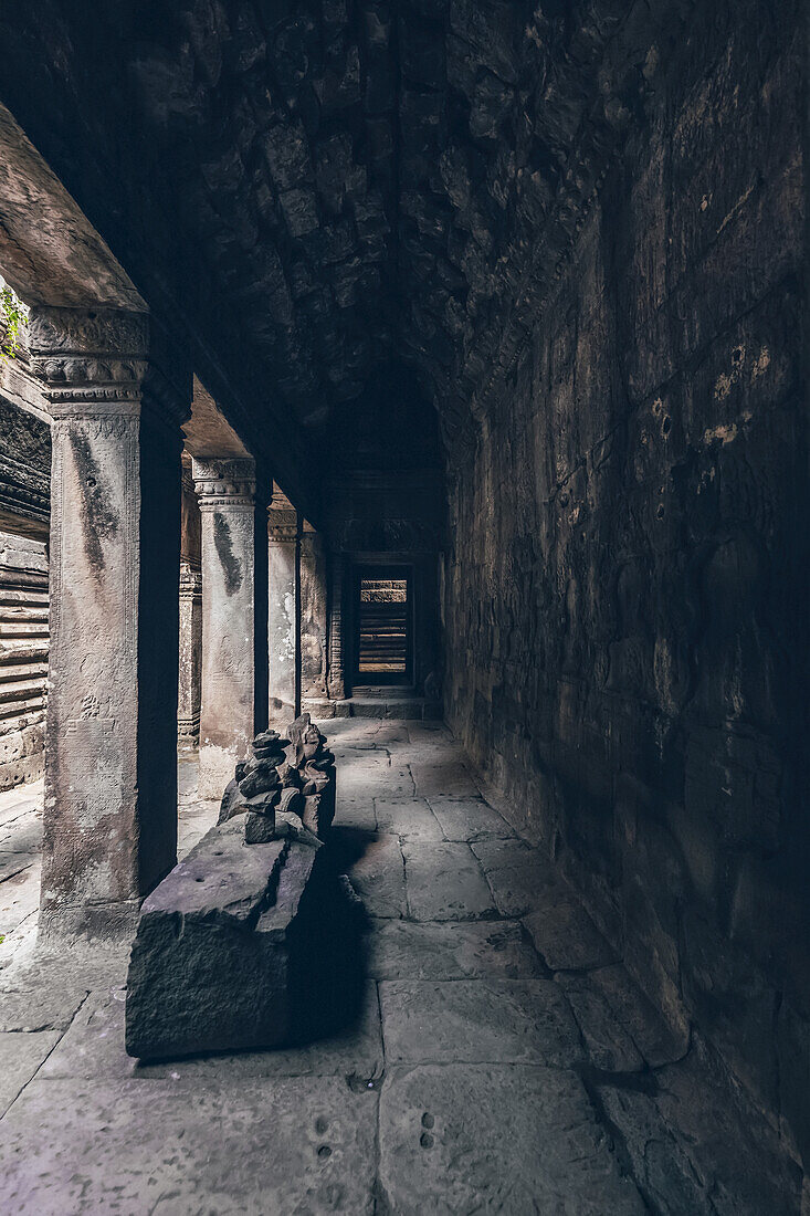 Bayon Temple in the Angkor Wat complex; Siem Reap, Siem Reap, Cambodia