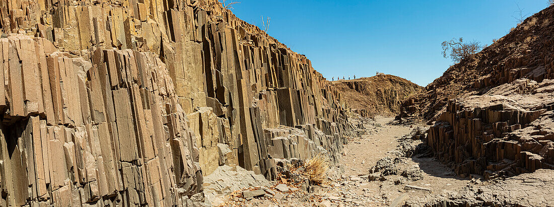 Orgelpfeifen, eisenhaltige Lavaformationen, Damaraland; Kunene-Region, Namibia.