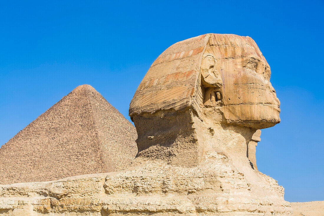 Die Große Sphinx von Gizeh, UNESCO-Welterbe; Gizeh, Ägypten