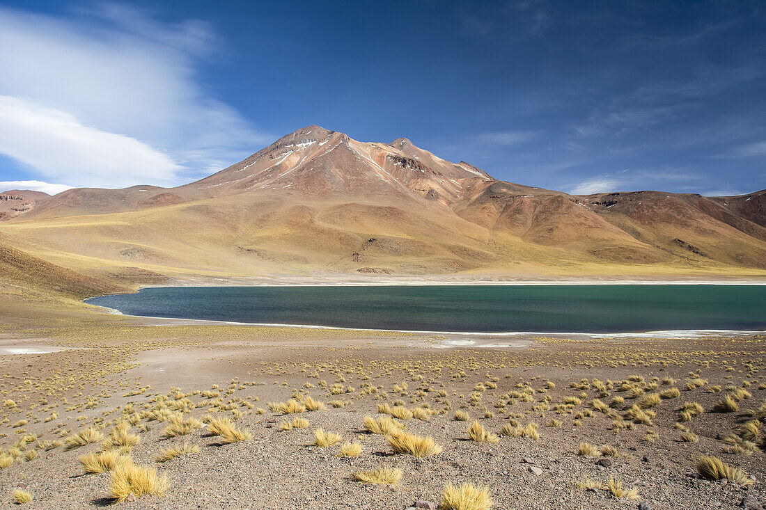 Hoch gelegene Lagune in den Anden; San Pedro de Atacama, Atacama, Chile