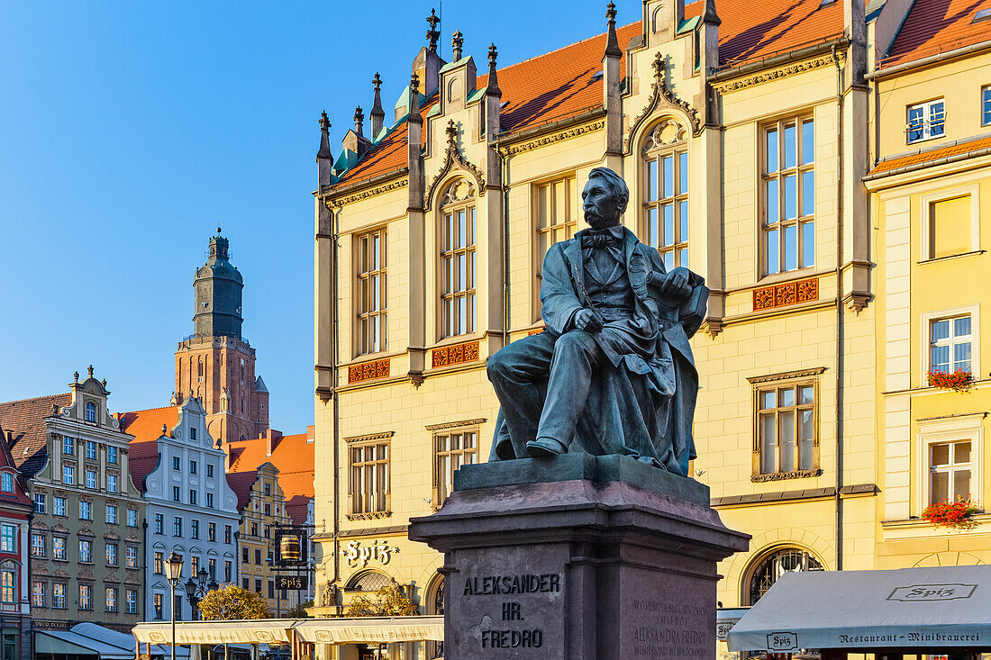 Aleksander Fredro Monument; Wroclaw, Silesia, Poland